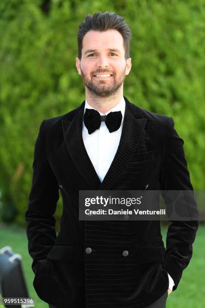 Andrea Iervolino arrives at the amfAR Gala Cannes 2018 at Hotel du Cap-Eden-Roc on May 17, 2018 in Cap d'Antibes, France.