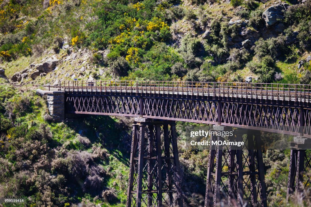 Railway track,South island scenery,New Zealand