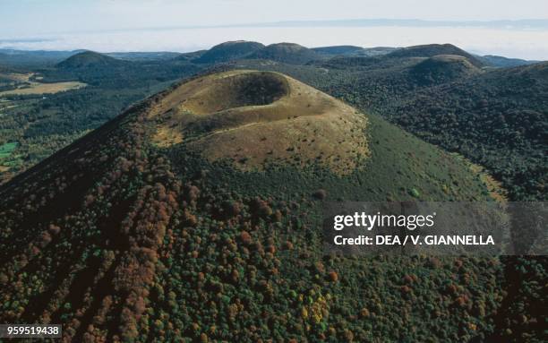 An extinct volcano in Auvergne, France.