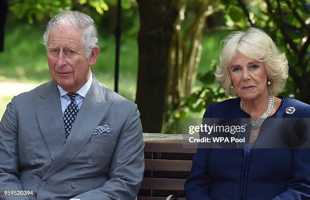 Prince Charles, Prince of Wales and Camilla, Duchess of Cornwall attend the dedication service for the National Memorial to British Victims of...