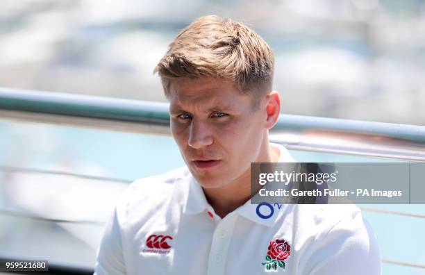 England's Piers Francis during the press conference at the Brighton Marina.