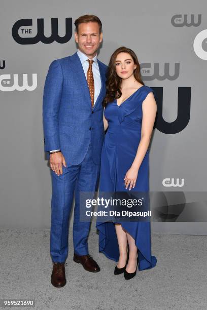 Matthew Davis and Danielle Rose Russell attend the 2018 CW Network Upfront at The London Hotel on May 17, 2018 in New York City.