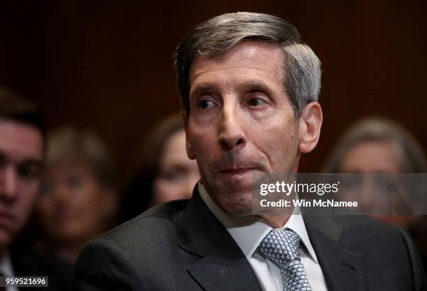 Federal Trade Commission Chairman Joseph Simons testifies before the Senate Appropriations Committee May 17, 2018 in Washington, DC. The committee...