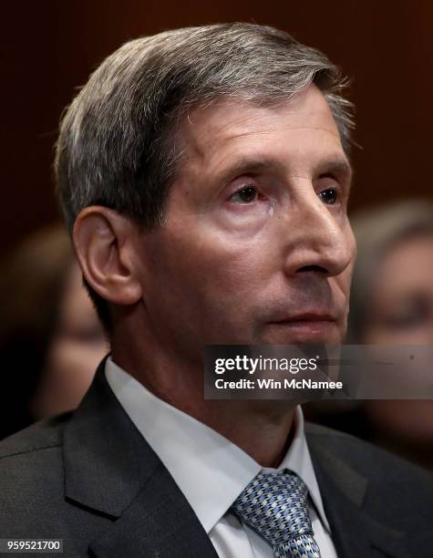 Federal Trade Commission Chairman Joseph Simons testifies before the Senate Appropriations Committee May 17, 2018 in Washington, DC. The committee...