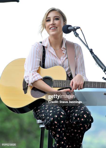 Singer Madison Marlow of Maddie & Tae performs on Day 2 of Live In The Vineyard Goes Country on May 16, 2018 in Napa, California.