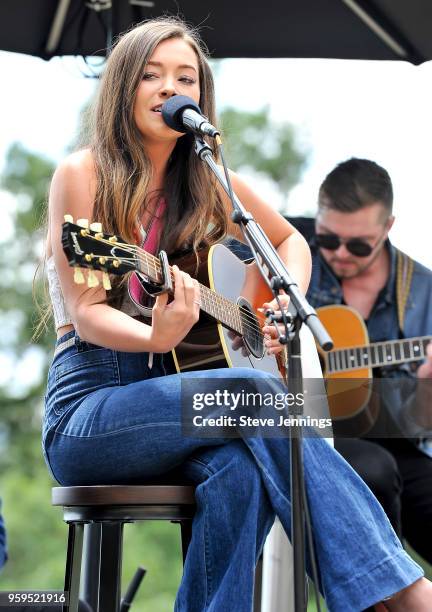 Singer Taylor Dye of Maddie & Tae performs on Day 2 of Live In The Vineyard Goes Country on May 16, 2018 in Napa, California.