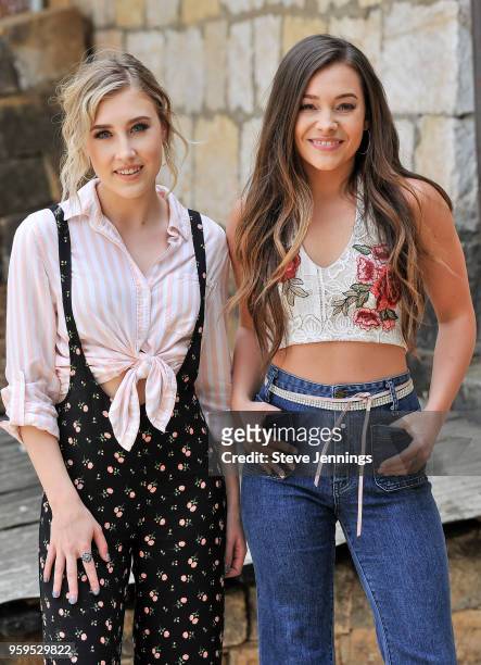 Singers Madison Marlow and Taylor Dye of Maddie & Tae pose on Day 2 of Live In The Vineyard Goes Country on May 16, 2018 in Napa, California.