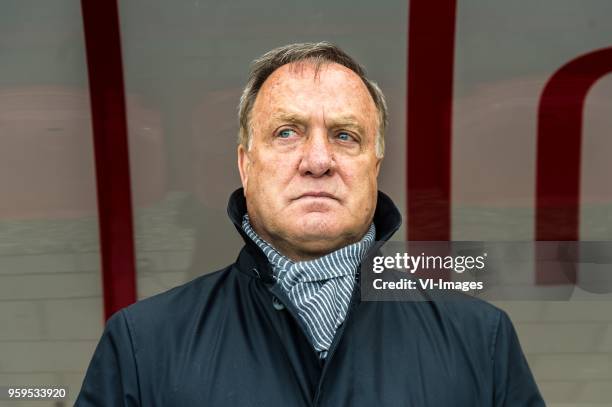 Coach Dick Advocaat of Sparta Rotterdam during the Dutch Jupiler League play-offs final match between FC Emmen and Sparta Rotterdam at the JenS...
