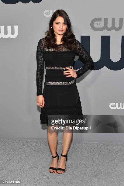 Melonie Diaz attends the 2018 CW Network Upfront at The London Hotel on May 17, 2018 in New York City.