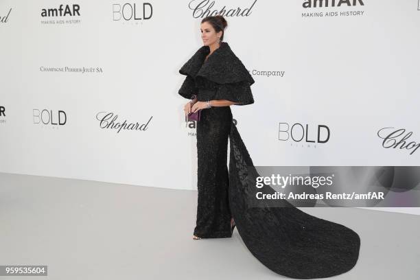 Christina Pitanguy arrives at the amfAR Gala Cannes 2018 at Hotel du Cap-Eden-Roc on May 17, 2018 in Cap d'Antibes, France.