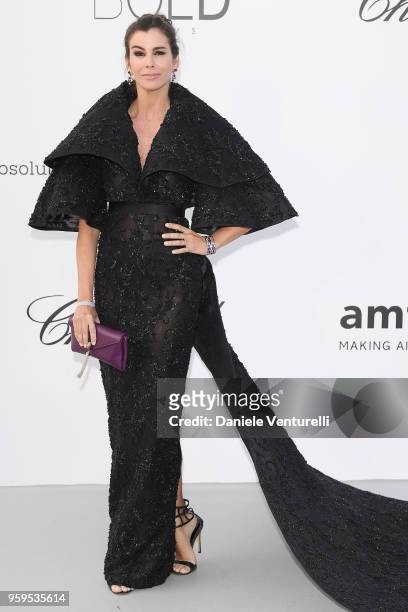 Christina Pitanguy arrives at the amfAR Gala Cannes 2018 at Hotel du Cap-Eden-Roc on May 17, 2018 in Cap d'Antibes, France.