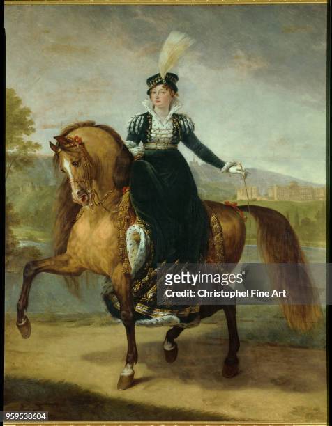 Equestrian Portrait of Catherine of WŸrttemberg,wife of Jerome Bonaparte,Queen of Wesphalie , Gros Antoine Jean , Chateaux de Versailles and Trianon,...