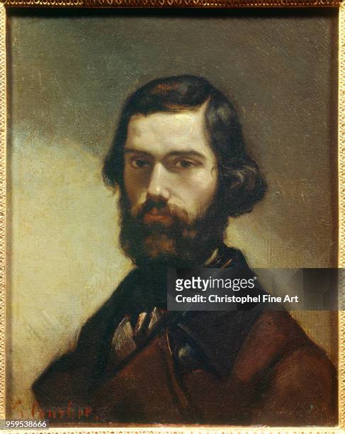 Portrait of Jules Valles writer, journalist and politician , Courbet Gustave , Musee Carnavalet, France,.