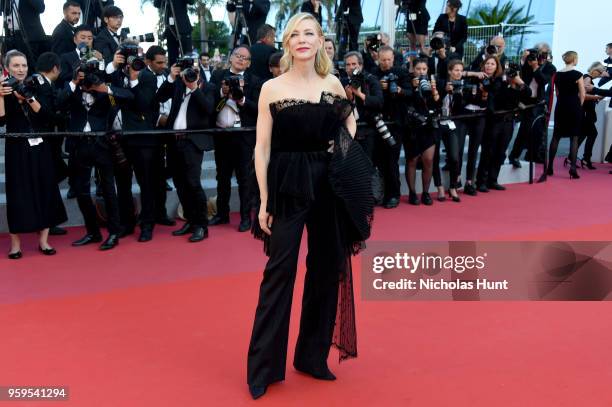 Jury president Cate Blanchett attends the screening of "Capharnaum" during the 71st annual Cannes Film Festival at Palais des Festivals on May 17,...