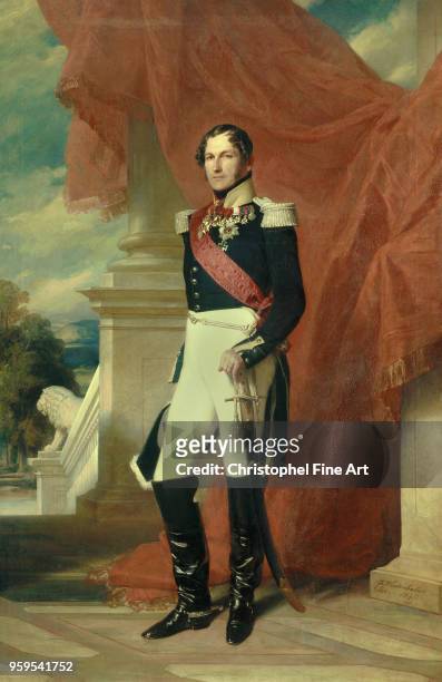 Portrait of Leopold 1 - King of Belgium 1840, Winterhalter Fr, Xaver , Chateaux de Versailles and Trianon,, Belgium.