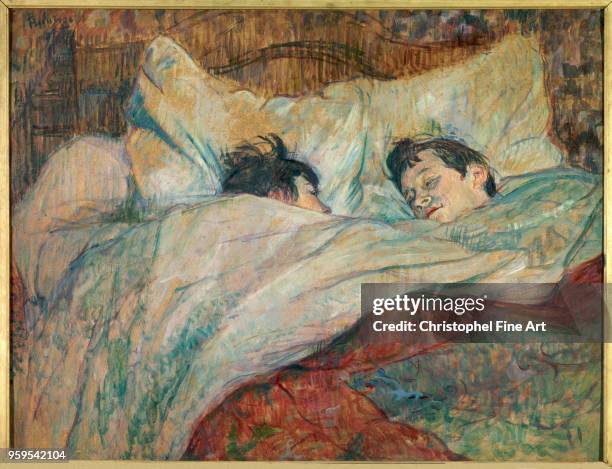The bed 1892, Toulouse Lautrec Henri De , Orsay Museum,, France.