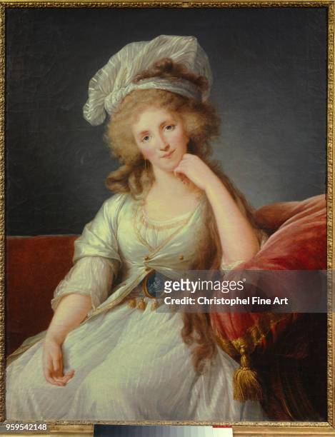 Portrait of the Duchess of Orleans,ÊLouise de Bourbon Penthievre wife of Philippe Egalite , Vigee Lebrun Elisabeth , Musee Des Beaux Arts in...