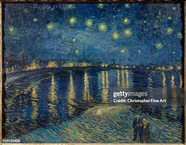 Vincent Van Gogh , Starry Night Oil on canvas 72 x 0,92 m, Paris Orsay Museum.