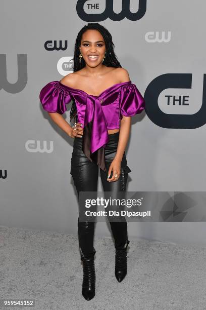 China Anne McClain attends the 2018 CW Network Upfront at The London Hotel on May 17, 2018 in New York City.