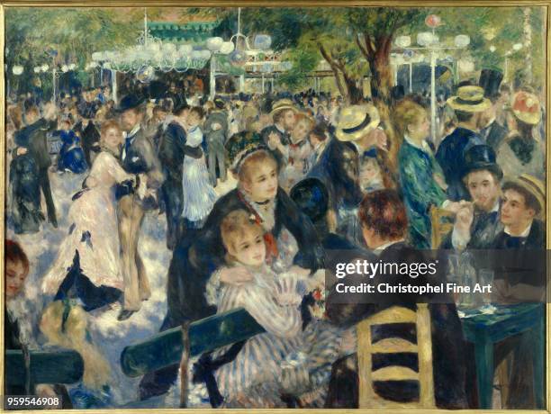 Pierre Auguste Renoir , Dance at Le Moulin de la Galette Oil on canvas 31 x 1,75 m, Paris Orsay Museum.