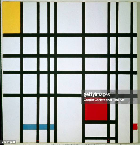 Piet Mondrian , Composition with Yellow, Blue and Red, 1937-1942, Oil on canvas 72 x 0,69 m, London, Tate Gallery.