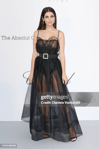 Julia Restoin Roitfeld arrives at the amfAR Gala Cannes 2018 at Hotel du Cap-Eden-Roc on May 17, 2018 in Cap d'Antibes, France.