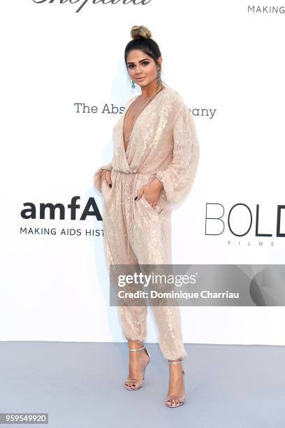 Thassia Naves arrives at the amfAR Gala Cannes 2018 at Hotel du Cap-Eden-Roc on May 17, 2018 in Cap d'Antibes, France.