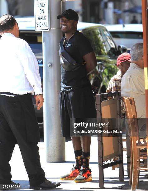 Andre Berto is seen on May 16, 2018 in Los Angeles, CA.