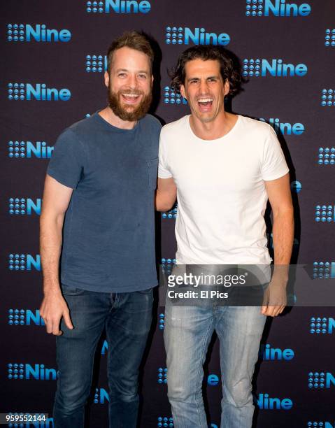 Hamish Blake and Andy Lee attends the Nine All Stars Event on May 16, 2018 in Sydney, Australia.