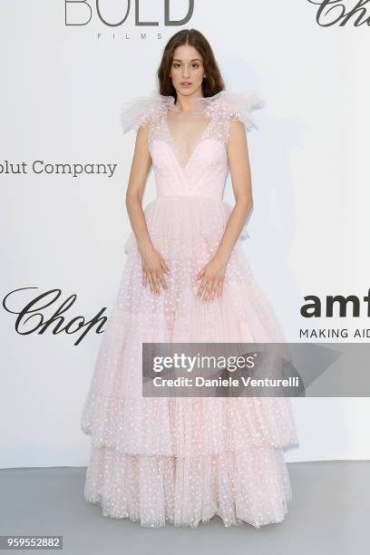 Coco Koenig arrives at the amfAR Gala Cannes 2018 at Hotel du Cap-Eden-Roc on May 17, 2018 in Cap d'Antibes, France.