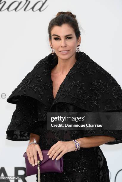 Christina Pitanguy arrives at the amfAR Gala Cannes 2018 at Hotel du Cap-Eden-Roc on May 17, 2018 in Cap d'Antibes, France.