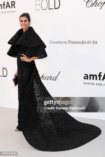 Christina Pitanguy arrives at the amfAR Gala Cannes 2018 at Hotel du Cap-Eden-Roc on May 17, 2018 in Cap d'Antibes, France.