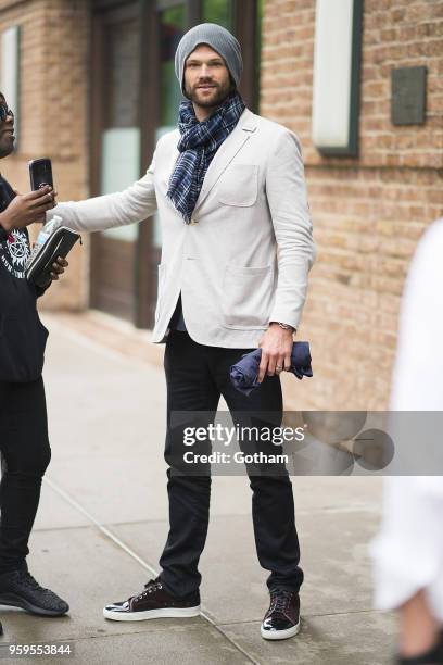 Jared Padalecki is seen in Tribeca on May 17, 2018 in New York City.