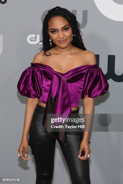 China Anne McClain attends the 2018 CW Network Upfront at The London Hotel on May 17, 2018 in New York City.