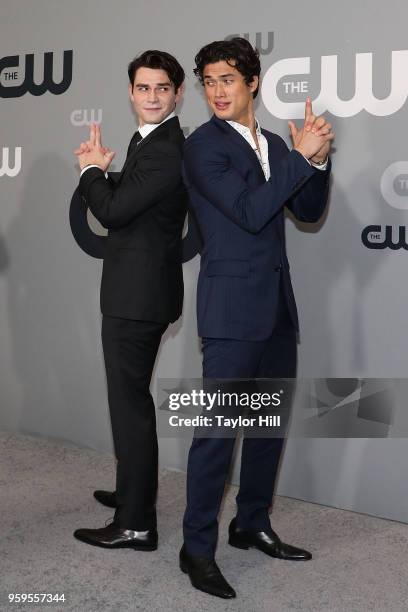 Apa and Charles Melton attend the 2018 CW Network Upfront at The London Hotel on May 17, 2018 in New York City.