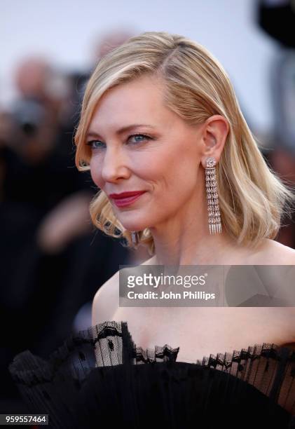 Cate Blanchett attends the screening of "Capharnaum" during the 71st annual Cannes Film Festival at Palais des Festivals on May 17, 2018 in Cannes,...