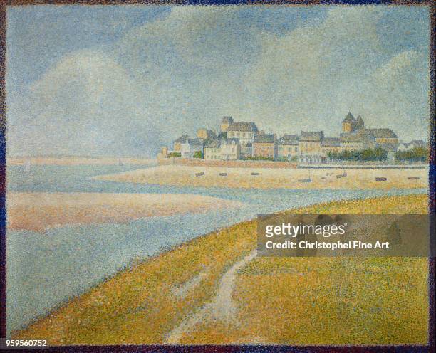 View of Le Crotoy 1889, Seurat Georges , Detroit, The Detroit Institute Of Arts, France.