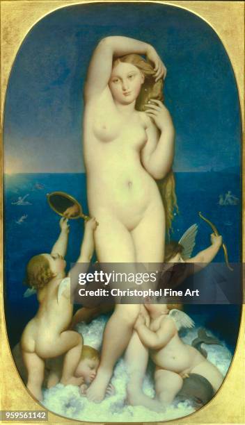 Venus Anadyomene , Ingres Dominique , Musee Conde in Chantilly, France.