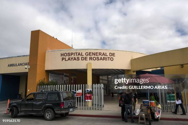 View of the Hospital General de Rosarito where allegedly Thomas Markle, the father of Meghan Markle, had been treated after a heart attack past week,...