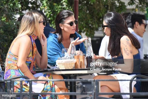 Claudia Galanti is seen during the 71st annual Cannes Film Festival at on May 17, 2018 in Cannes, France.