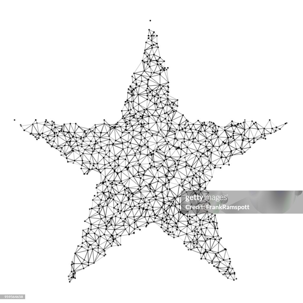 Star Network Black And White