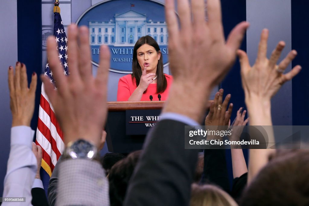 White House Press Secretary Sarah Sanders Holds Daily Press Briefing