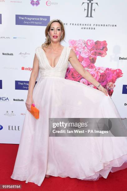 Laura Pradelska arrives for the Fragrance Foundation Awards at The Brewery Hotel in London.