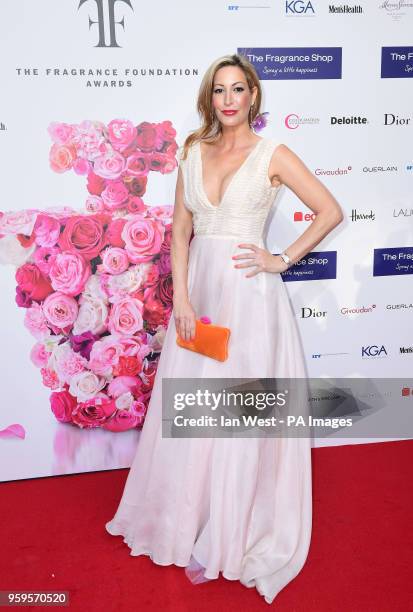 Laura Pradelska arrives for the Fragrance Foundation Awards at The Brewery Hotel in London.