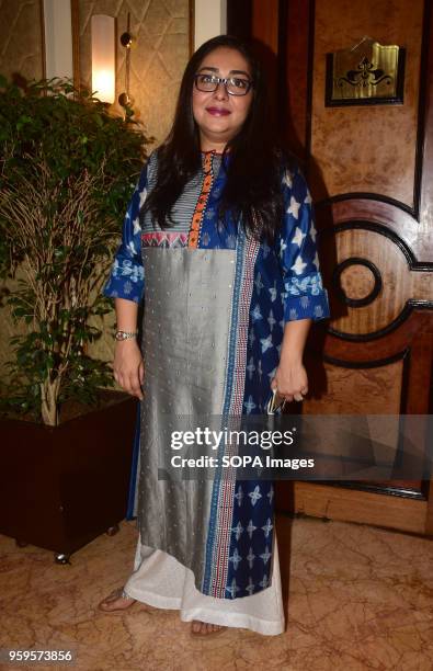 Indian film director Meghna Gulzar pose for a picture during the success party of film Raazi at hotel Taj Lands End, Bandra in Mumbai.