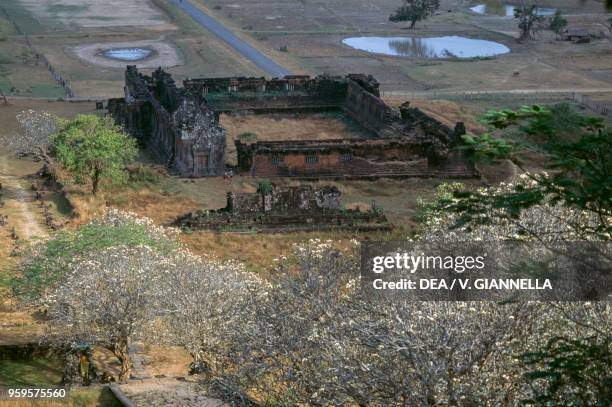 Ruins of the Khmer temple of Vat Phou , Champasak, Laos.