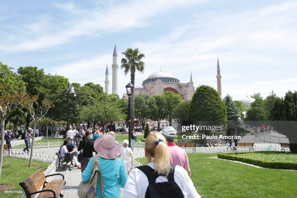 Tourists Enjoying in Istanbul,Turkey