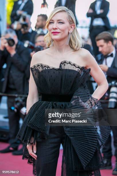 Actress Cate Blanchett attends the screening of "Capharnaum" during the 71st annual Cannes Film Festival at Palais des Festivals on May 17, 2018 in...