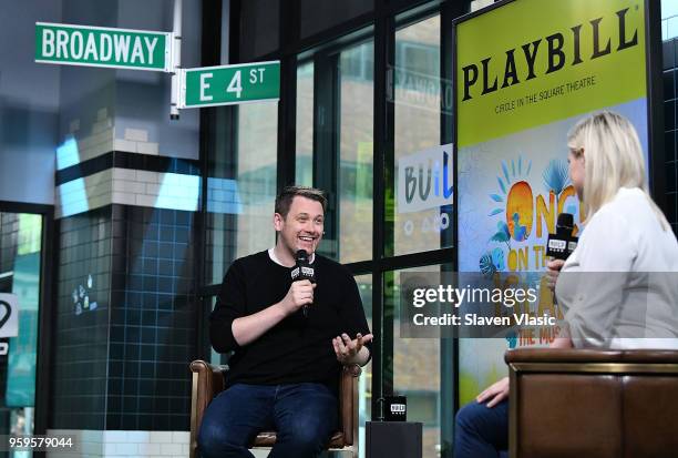 Director/actor Michael Arden visits Build Series to discuss Broadway's musical "Once on This Island" at Build Studio on May 17, 2018 in New York City.