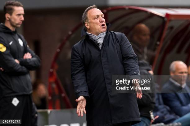 Coach Dick Advocaat of Sparta Rotterdam during the Dutch Jupiler League play-offs final match between FC Emmen and Sparta Rotterdam at the JenS...